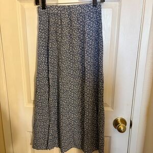 BRANDY MELVILLE light blue floral midi skirt